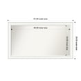thumbnail image 1 of Amanti Art Custom Framed Wall and Bathroom Mirror (29 x 51 in.), Craftsman White Frame, 1 of 7