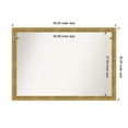 thumbnail image 1 of Amanti Art Custom Framed Wall and Bathroom Mirror (30.25 x 43.25 in.), Angled Gold Frame, 1 of 7