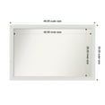 thumbnail image 1 of Amanti Art Custom Framed Wall and Bathroom Mirror (30 x 46 in.), Flair Soft White Frame, 1 of 7