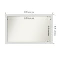thumbnail image 1 of Amanti Art Custom Framed Wall and Bathroom Mirror (30 x 48 in.), Flair Soft White Frame, 1 of 7