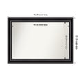 thumbnail image 1 of Amanti Art Custom Framed Wall and Bathroom Mirror (31.75 x 45.75 in.), Grand Black Frame, 1 of 7
