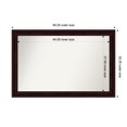thumbnail image 1 of Amanti Art Custom Framed Wall and Bathroom Mirror (32.25 x 49.25 in.), Coffee Bean Brown Frame, 1 of 7