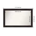 thumbnail image 1 of Amanti Art Custom Framed Wall and Bathroom Mirror (32.75 x 51.75 in.), Furniture Espresso Frame, 1 of 7