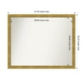 thumbnail image 1 of Amanti Art Custom Framed Wall and Bathroom Mirror (33.25 x 41.25 in.), Angled Gold Frame, 1 of 7
