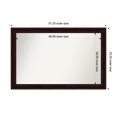 thumbnail image 1 of Amanti Art Custom Framed Wall and Bathroom Mirror (33.25 x 51.25 in.), Coffee Bean Brown Frame, 1 of 7