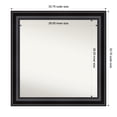 thumbnail image 1 of Amanti Art Custom Framed Wall and Bathroom Mirror (33.75 x 33.75 in.), Grand Black Frame, 1 of 7