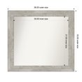 thumbnail image 1 of Amanti Art Custom Framed Wall and Bathroom Mirror (33 x 36 in.), Dove Greywash Frame, 1 of 7