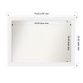 thumbnail image 1 of Amanti Art Custom Framed Wall and Bathroom Mirror (33 x 45 in.), Corvino White Frame, 1 of 6