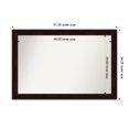 thumbnail image 1 of Amanti Art Custom Framed Wall and Bathroom Mirror (34.25 x 51.25 in.), Coffee Bean Brown Frame, 1 of 7