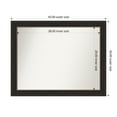 thumbnail image 1 of Amanti Art Custom Framed Wall and Bathroom Mirror (34 x 43 in.), Accent Bronze Frame, 1 of 7