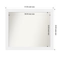 thumbnail image 1 of Amanti Art Custom Framed Wall and Bathroom Mirror (35 x 41 in.), Corvino White Frame, 1 of 7