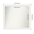 thumbnail image 1 of Amanti Art Custom Framed Wall and Bathroom Mirror (37 x 41 in.), Craftsman White Frame, 1 of 7
