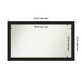 thumbnail image 1 of Amanti Art Custom Wall and Bathroom Mirror (23.25 x 39.25 in.), Midnight Black Narrow Frame, 1 of 7