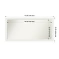 thumbnail image 1 of Amanti Art Custom Wall and Bathroom Mirror (23.5 x 47.5 in.), Vanity White Narrow Frame, 1 of 7