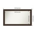 thumbnail image 1 of Amanti Art Custom Wall and Bathroom Mirror (24.5 x 42.5 in.), Lara Bronze Frame, 1 of 7