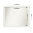 thumbnail image 1 of Amanti Art Custom Wall and Bathroom Mirror (25.5 x 31.5 in.), Vanity White Narrow Frame, 1 of 6
