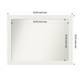 thumbnail image 1 of Amanti Art Custom Wall and Bathroom Mirror (25.5 x 33.5 in.), Vanity White Narrow Frame, 1 of 7