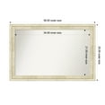 thumbnail image 1 of Amanti Art Custom Wall and Bathroom Mirror (25.5 x 38.5 in.), Country White Wash Frame, 1 of 7