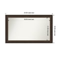 thumbnail image 1 of Amanti Art Custom Wall and Bathroom Mirror (25.5 x 42.5 in.), Lara Bronze Frame, 1 of 7