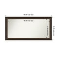 thumbnail image 1 of Amanti Art Custom Wall and Bathroom Mirror (25.5 x 50.5 in.), Lara Bronze Frame, 1 of 7