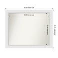 thumbnail image 1 of Amanti Art Custom Wall and Bathroom Mirror (26.25 x 32.25 in.), Blanco White Frame, 1 of 7