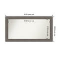 thumbnail image 1 of Amanti Art Custom Wall and Bathroom Mirror (26.25 x 49.25 in.), Country Barnwood Frame, 1 of 7