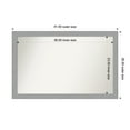 thumbnail image 1 of Amanti Art Custom Wall and Bathroom Mirror (26.5 x 41.5 in.), Brushed Nickel Frame, 1 of 7