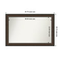 thumbnail image 1 of Amanti Art Custom Wall and Bathroom Mirror (26.75 x 40.75 in.), Cyprus Walnut Frame, 1 of 7