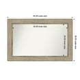 thumbnail image 1 of Amanti Art Custom Wall and Bathroom Mirror (26 x 40 in.), Trellis Silver Frame, 1 of 7