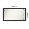 thumbnail image 1 of Amanti Art Custom Wall and Bathroom Mirror (26 x 45 in.), Corvino Black Frame, 1 of 7