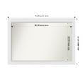 thumbnail image 1 of Amanti Art Custom Wall and Bathroom Mirror (27.25 x 40.25 in.), Blanco White Frame, 1 of 7