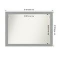 thumbnail image 1 of Amanti Art Custom Wall and Bathroom Mirror (27.5 x 37.5 in.), Brushed Nickel Frame, 1 of 6