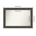 thumbnail image 1 of Amanti Art Custom Wall and Bathroom Mirror (27.5 x 39.5 in.), Rustic Pine Brown Frame, 1 of 7