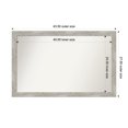thumbnail image 1 of Amanti Art Custom Wall and Bathroom Mirror (27.5 x 43.5 in.), Dove Greywash Narrow Frame, 1 of 7