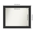 thumbnail image 1 of Amanti Art Custom Wall and Bathroom Mirror (27 x 33 in.), Corvino Black Frame, 1 of 7
