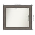 thumbnail image 1 of Amanti Art Custom Wall and Bathroom Mirror (28.25 x 33.25 in.), Country Barnwood Frame, 1 of 7