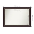 thumbnail image 1 of Amanti Art Custom Wall and Bathroom Mirror (28.25 x 40.25 in.), Signore Bronze Frame, 1 of 7