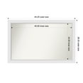 thumbnail image 1 of Amanti Art Custom Wall and Bathroom Mirror (28.25 x 44.25 in.), Blanco White Frame, 1 of 7