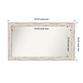 thumbnail image 1 of Amanti Art Custom Wall and Bathroom Mirror (28.25 x 49.25 in.), Alexandria White Wash Frame, 1 of 7