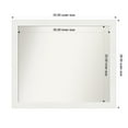 thumbnail image 1 of Amanti Art Custom Wall and Bathroom Mirror (28.5 x 33.5 in.), Vanity White Narrow Frame, 1 of 7
