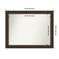 thumbnail image 1 of Amanti Art Custom Wall and Bathroom Mirror (28.5 x 36.5 in.), Lara Bronze Frame, 1 of 7