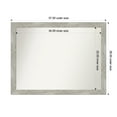 thumbnail image 1 of Amanti Art Custom Wall and Bathroom Mirror (28.5 x 37.5 in.), Dove Greywash Narrow Frame, 1 of 7