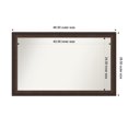 thumbnail image 1 of Amanti Art Custom Wall and Bathroom Mirror (28.5 x 46.5 in.), Lara Bronze Frame, 1 of 7