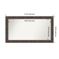 thumbnail image 1 of Amanti Art Custom Wall and Bathroom Mirror (28.5 x 51.5 in.), Rustic Pine Brown Frame, 1 of 7