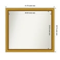 thumbnail image 1 of Amanti Art Custom Wall and Bathroom Mirror (28.75 x 31.75 in.), Townhouse Gold Frame, 1 of 6