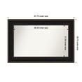 thumbnail image 1 of Amanti Art Custom Wall and Bathroom Mirror (28.75 x 43.75 in.), Mezzanine Espresso Frame, 1 of 7