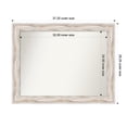 thumbnail image 1 of Amanti Art Custom Wall and Bathroom Mirror (29.25 x 37.25 in.), Alexandria White Wash Frame, 1 of 6