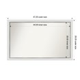 thumbnail image 1 of Amanti Art Custom Wall and Bathroom Mirror (29.25 x 47.25 in.), Eva White Silver Narrow Frame, 1 of 7