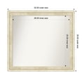thumbnail image 1 of Amanti Art Custom Wall and Bathroom Mirror (29.5 x 32.5 in.), Country White Wash Frame, 1 of 7
