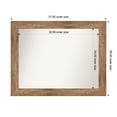 thumbnail image 1 of Amanti Art Custom Wall and Bathroom Mirror (29.5 x 37.5 in.), Owl Brown Frame, 1 of 7